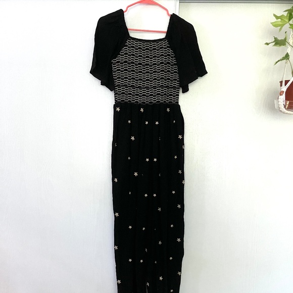 NWT | HENLY Smock Top Flutter Sleeve Jumpsuit - Picture 4 of 5